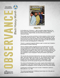 Image of 2023 Black History Month Mini Facts Poster